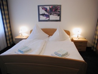 Slaapkamer vakantiewoning Cochem